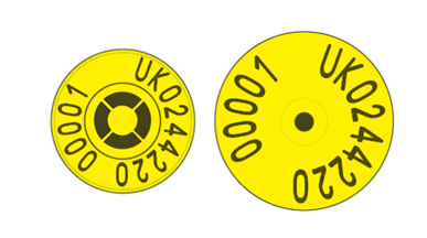 Picture of England and Wales Sheep New Run EID Combi E23® Button | Layout 1