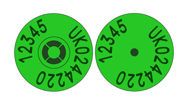 Picture of England and Wales Sheep Replica Visual Combi 3000® Button | Layout 1