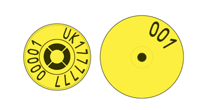 Picture of Northern Ireland Sheep New Run EID Combi E23® Button | Layout 2