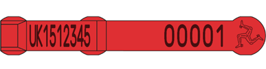 Picture of Isle of Man Sheep Replacement Visual SET Tag | Layout 1